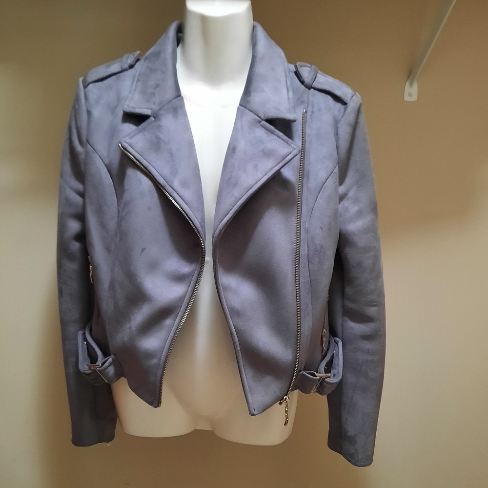 Romeo & Juliet Couture Vegan Suede Jacket - Picture 11 of 15